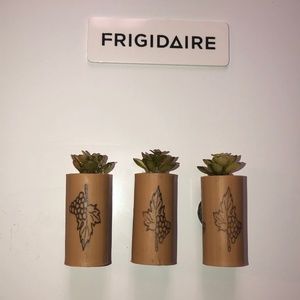 Set of 3 Artificial Succulent Wine Cork Magnets